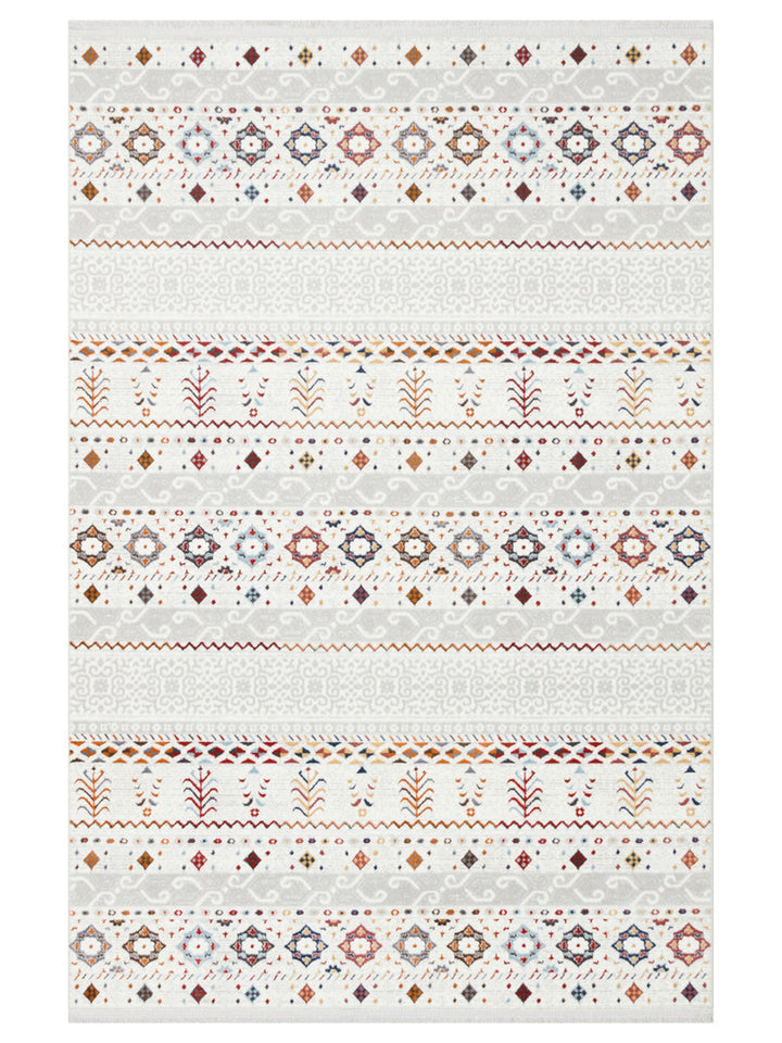 Smooth Washable Non-Slip Bright Living Room Hallway Fine Woven Modern Carpet 22 MULTY XW