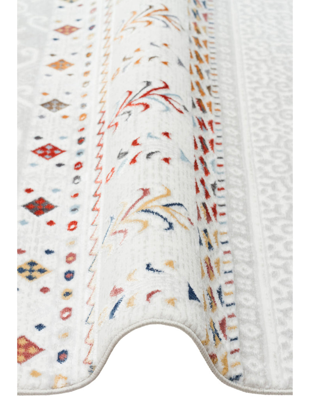 Smooth Washable Non-Slip Bright Living Room Hallway Fine Woven Modern Carpet 22 MULTY XW