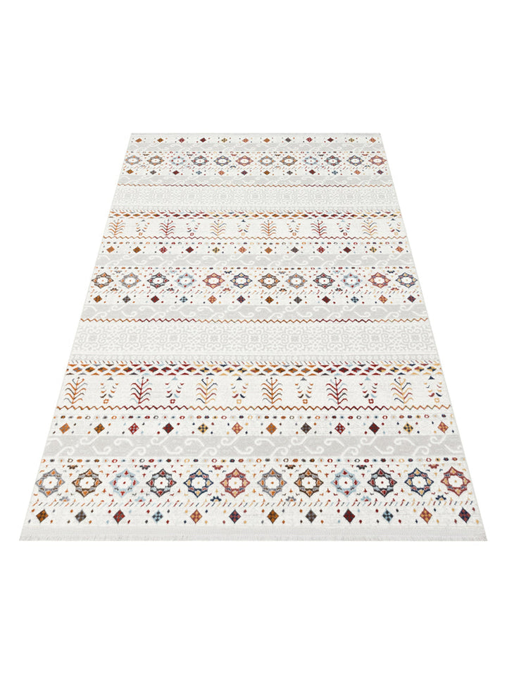 Smooth Washable Non-Slip Bright Living Room Hallway Fine Woven Modern Carpet 22 MULTY XW