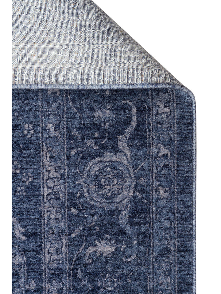 Tabriz Series Vintage Antique Patterned Modern Soft Textured Carpet 03 NAVY