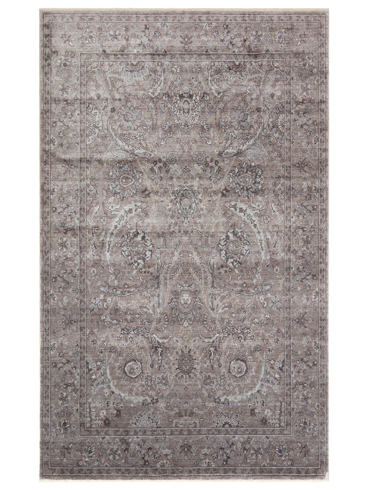Çırağan %100 Naturel Özel Işıltılı El Emeği ile Özel Tezgahlarda Üretilen TENCEL™ Uşak Halısı 07SMGR - Carpetdocia