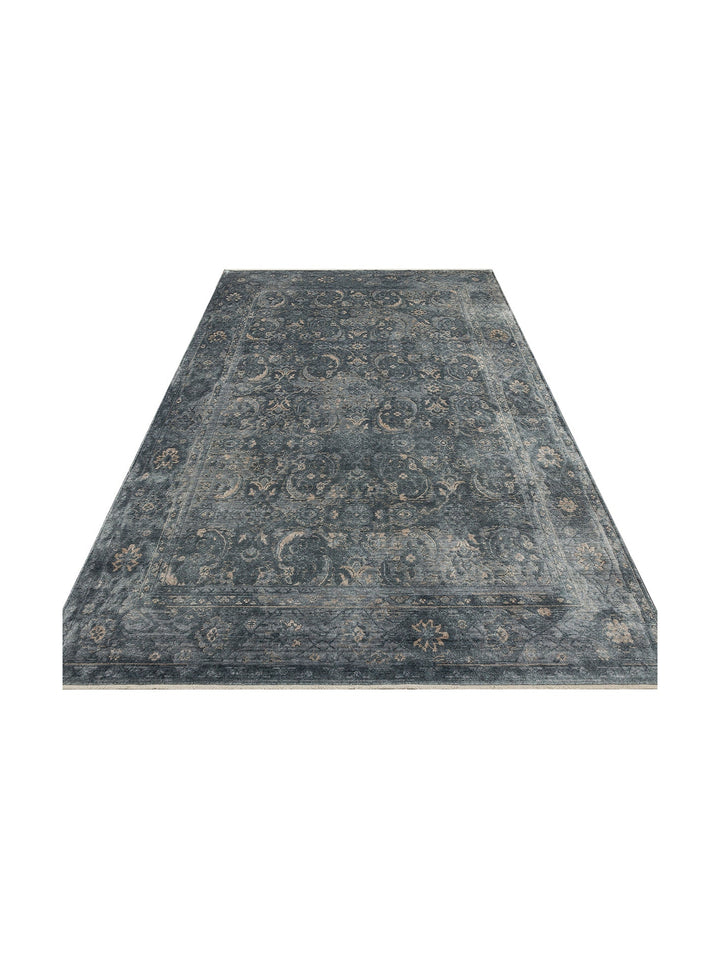 Çırağan %100 Naturel Özel Işıltılı El Emeği ile Özel Tezgahlarda Üretilen TENCEL™ Uşak Halısı 6SKYVZ - Carpetdocia