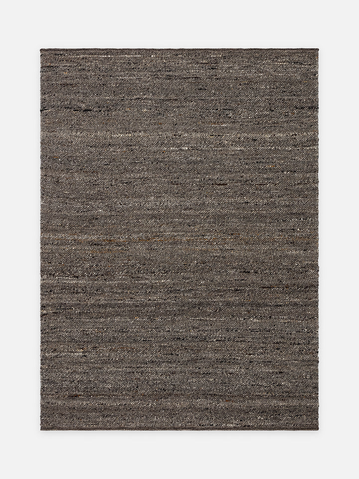Jakarta Serisi Yün Polyester ve Pamuk Karışımı El Dokuma Halı ANTRASIT - Carpetdocia - kusbakisi