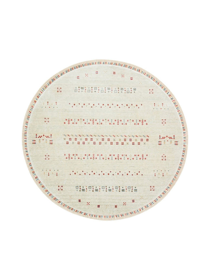 Oushak Carnaval 100% Natural Easy to Clean Handcrafted TENCEL™ Modern Uşak Carpet 06 BEIGE Q