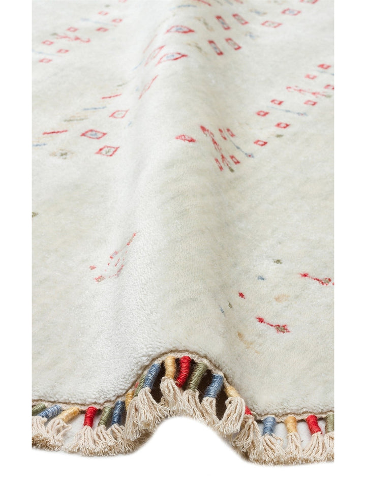 Oushak Carnaval 100% Natural Easy to Clean Handcrafted TENCEL™ Modern Uşak Carpet 06 BEIGE Q
