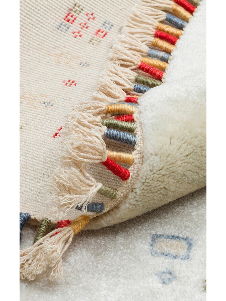 Oushak Carnaval 100% Natural Easy to Clean Handcrafted TENCEL™ Modern Uşak Carpet 06 BEIGE Q