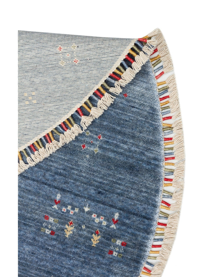 Oushak Carnaval 100% Natural Easy to Clean Handcrafted TENCEL™ Modern Uşak Carpet 06 BLUE Q