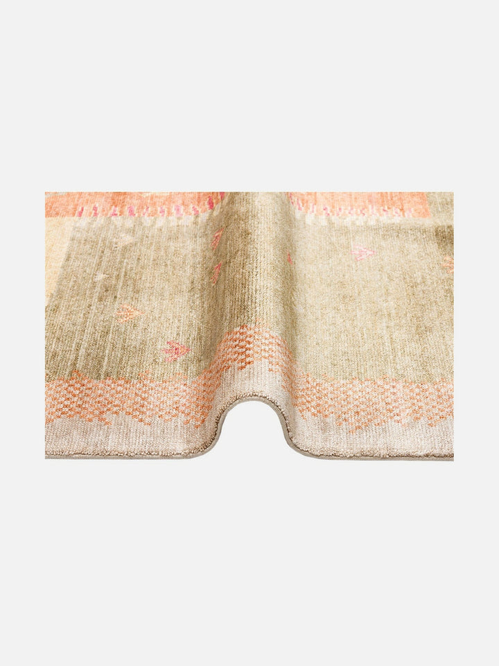 Oushak Carnaval %100 Naturel Kolay Temizlenir El Emeğiyle Üretilen TENCEL™ Modern Uşak Halısı 07 BEIGE AUTUMN - Carpetdocia