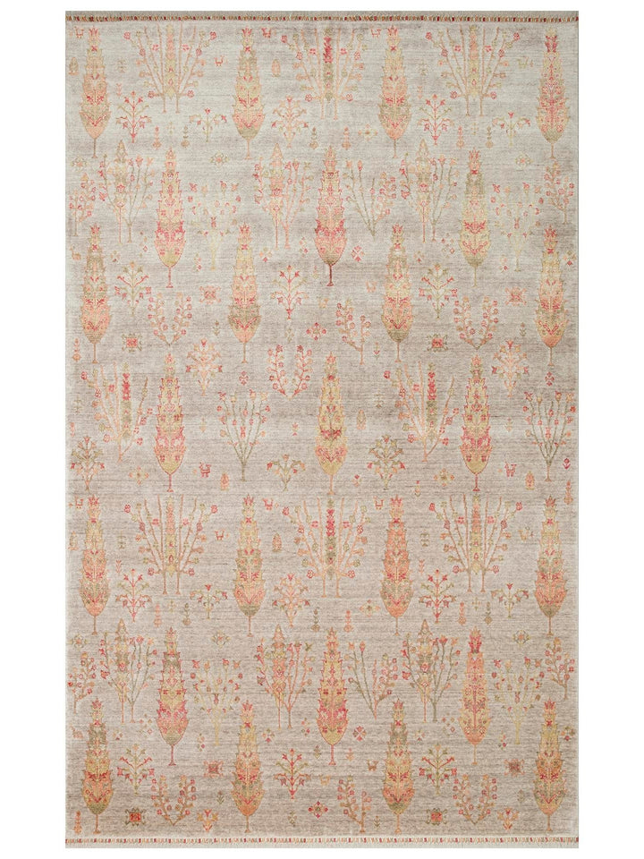 Oushak Carnaval 100% Natural Easy to Clean Handcrafted TENCEL™ Modern Uşak Carpet 08 BEIGE AUTUMN