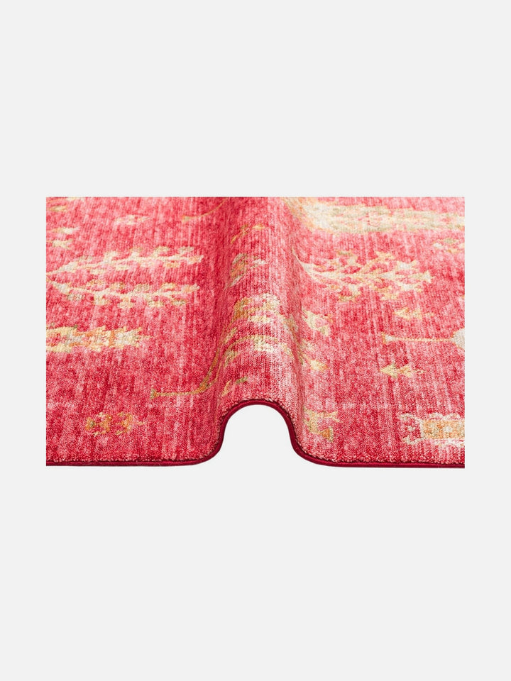 Oushak Carnaval %100 Naturel Kolay Temizlenir El Emeğiyle Üretilen TENCEL™ Modern Uşak Halısı 08 RED AUTUMN - Carpetdocia