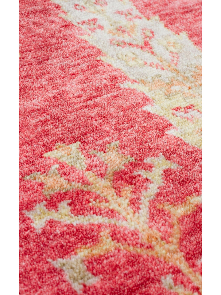 Oushak Carnaval 100% Natural Easy to Clean Handcrafted TENCEL™ Modern Uşak Carpet 08 RED AUTUMN Q