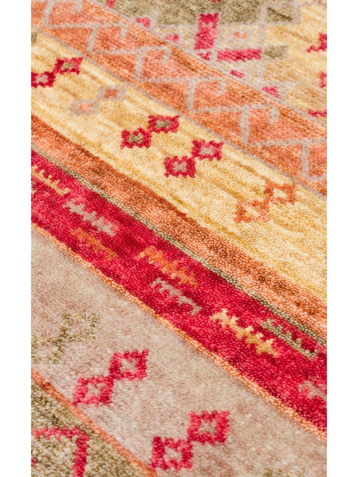 Oushak Carnaval 100% Natural Easy to Clean Handcrafted TENCEL™ Modern Uşak Carpet 12 RED AUTUMN