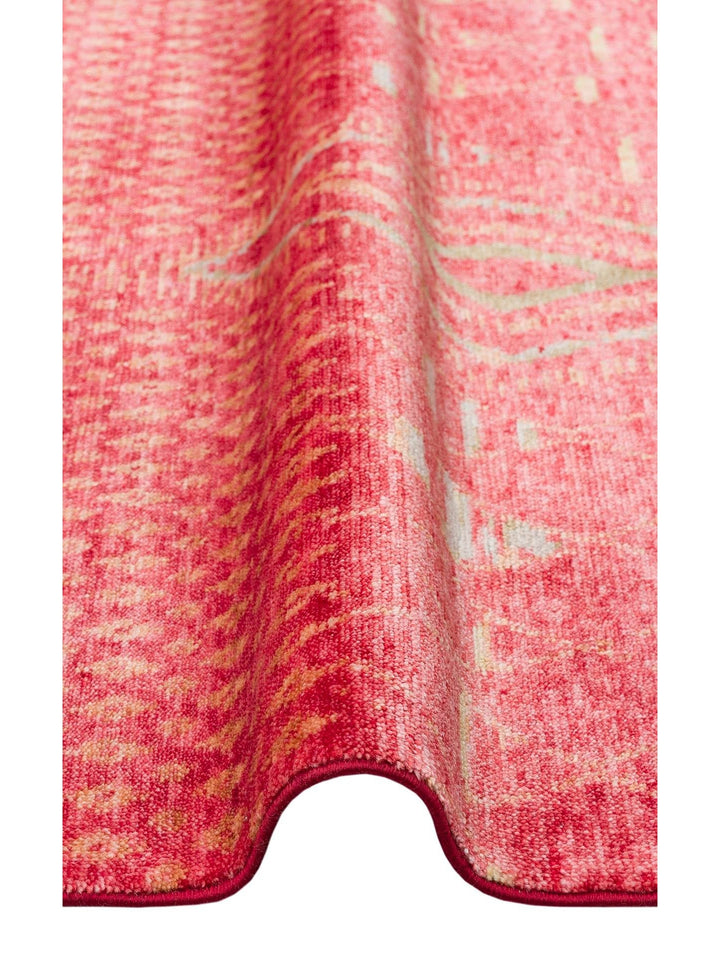 Oushak Carnaval 100% Natural Easy to Clean Handmade TENCEL™ Modern Uşak Carpet ZR 15 RED AUTUMN