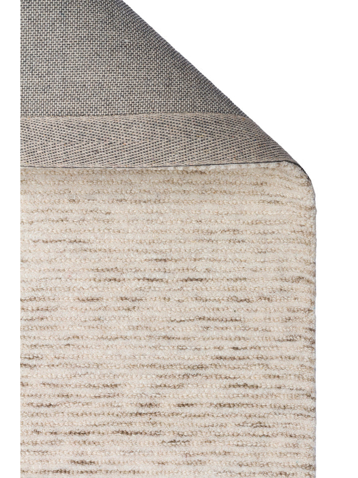 Vienna Serie Woll- und Baumwollmischung handgeknüpfter Teppich LIGHT NATURAL
