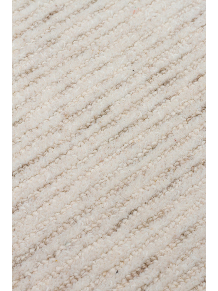 Vienna Serie Woll- und Baumwollmischung handgeknüpfter Teppich LIGHT NATURAL