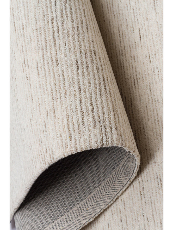 Vienna Serie Woll- und Baumwollmischung handgeknüpfter Teppich LIGHT NATURAL
