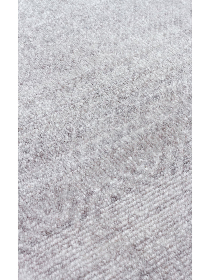 Çırağan 100% Natural Special Shimmer Handmade Specially Woven TENCEL™ Uşak Carpet 08GREY