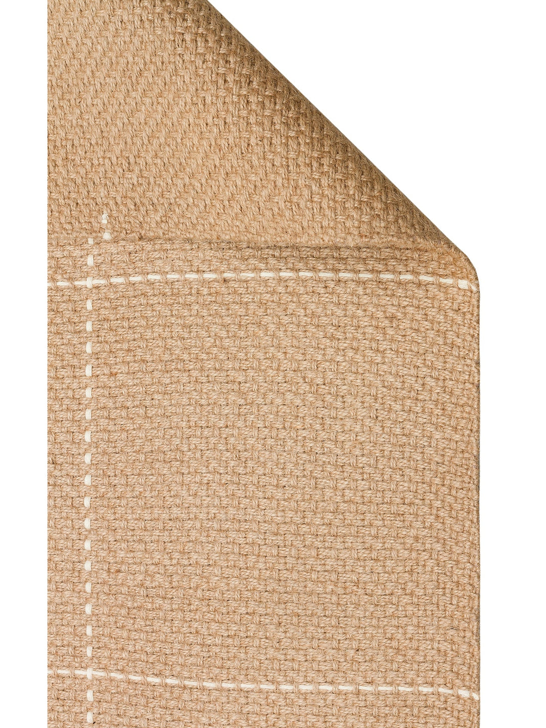 Agra %100 Naturel Jüt ve Pamuk Çift Taraflı Oturma Odası Koridor Mutfak Balkon Modern Kilim 1WH - Carpetdocia