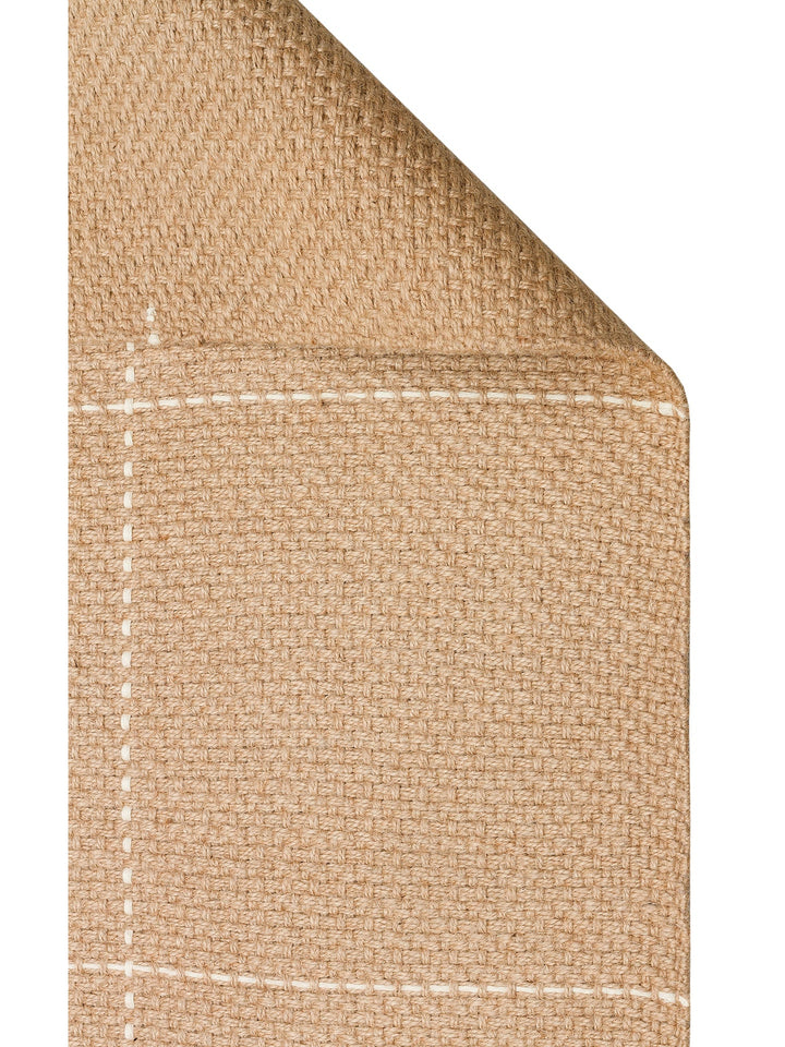 Agra %100 Naturel Jüt ve Pamuk Çift Taraflı Oturma Odası Koridor Mutfak Balkon Modern Kilim 1WH - Carpetdocia