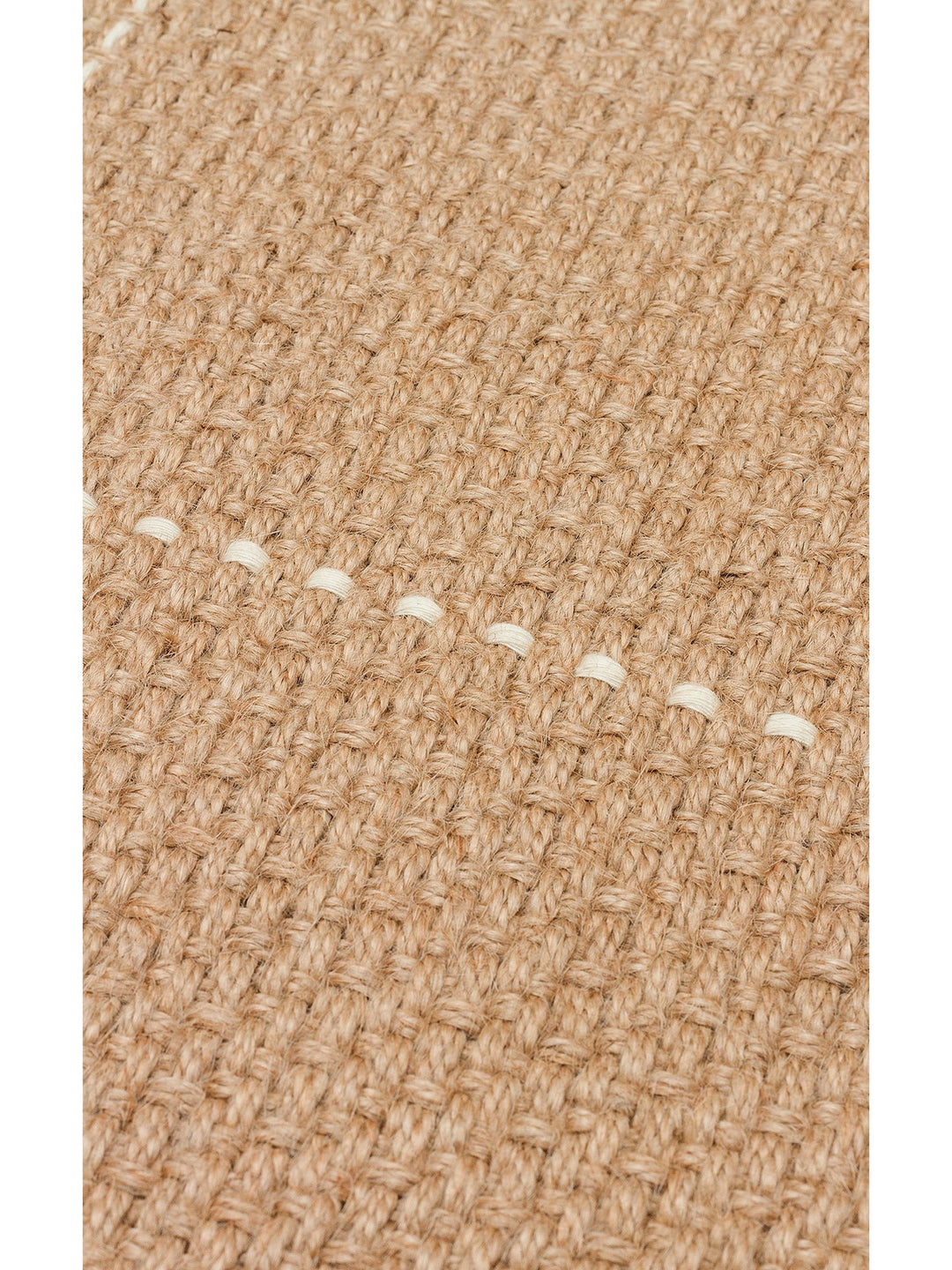 Agra %100 Naturel Jüt ve Pamuk Çift Taraflı Oturma Odası Koridor Mutfak Balkon Modern Kilim 1WH - Carpetdocia