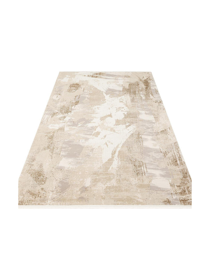 Cairo Serisi Extra Yumuşak Dokulu Sık Dokuma Modern Desenlere Sahip Şık Salon Halısı 06 BEIGE GREY - Carpetdocia