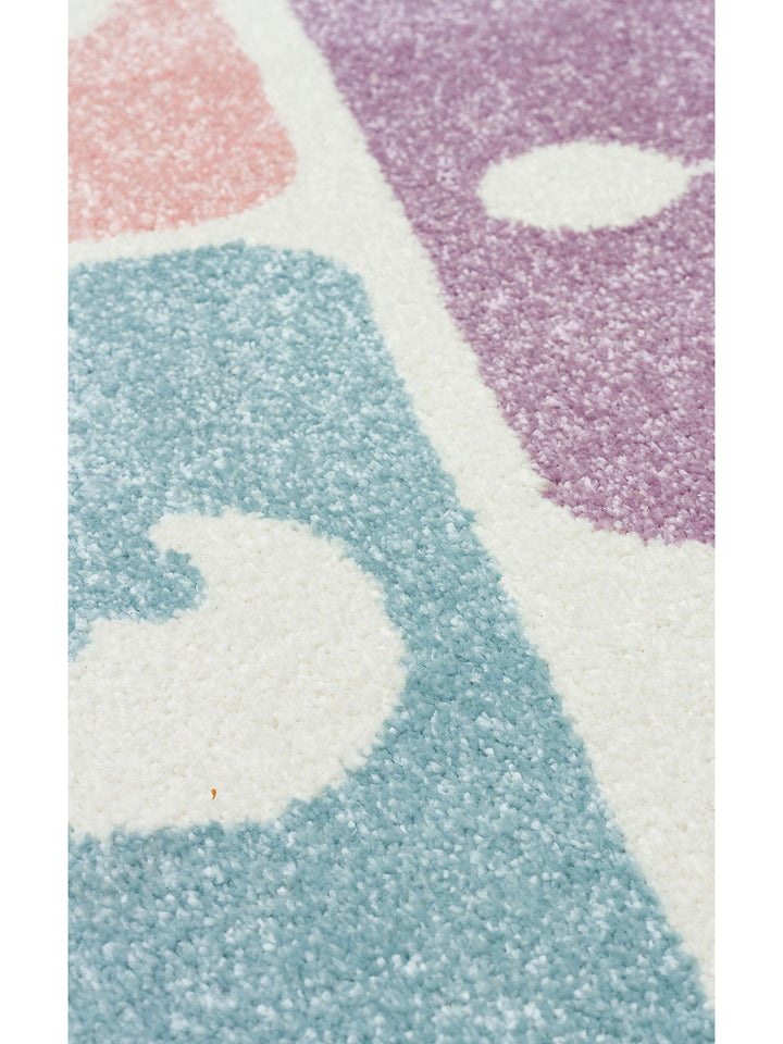 Carpetdocia Kids Eğlenceli Sek Sek Temalı Çocuk Halısı 25 PASTEL - Carpetdocia