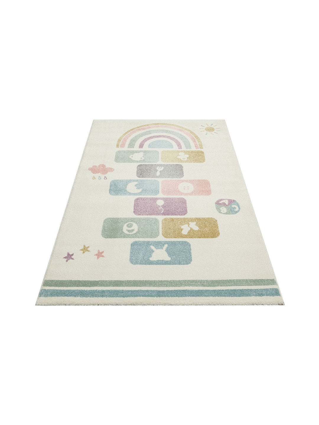 Carpetdocia Kids Eğlenceli Sek Sek Temalı Çocuk Halısı 25 PASTEL - Carpetdocia