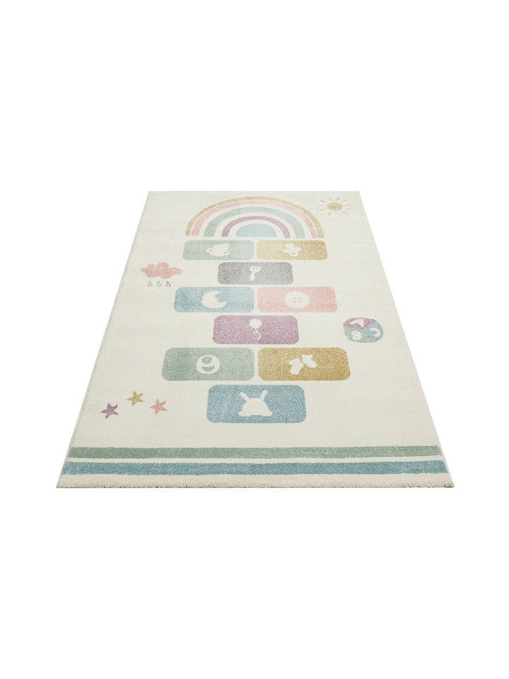 Carpetdocia Kids Eğlenceli Sek Sek Temalı Çocuk Halısı 25 PASTEL - Carpetdocia