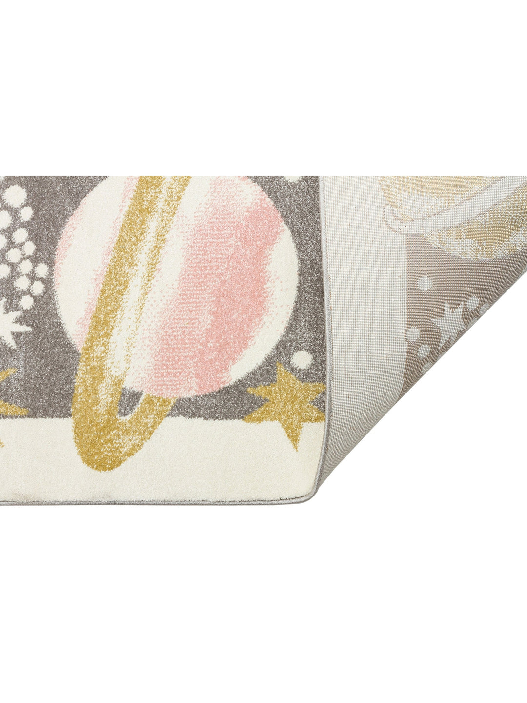 Carpetdocia Kids Eğlenceli Uzay ve Gezengen Temalı Çocuk Halısı 23 PASTEL - Carpetdocia