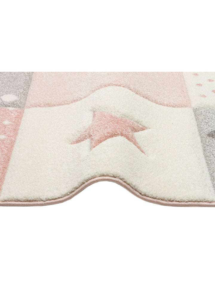 Carpetdocia Kids Eğlenceli Çocuk Halısı 05 GREY PINK - Carpetdocia