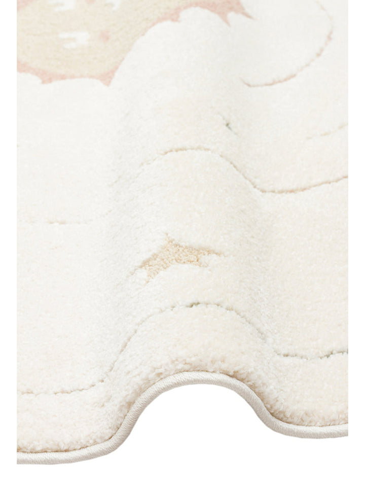 Carpetdocia Kids Pastel Renkli Hav ve Toz Vermeyen Çocuk Halısı 02 CREAM MULTY - Carpetdocia