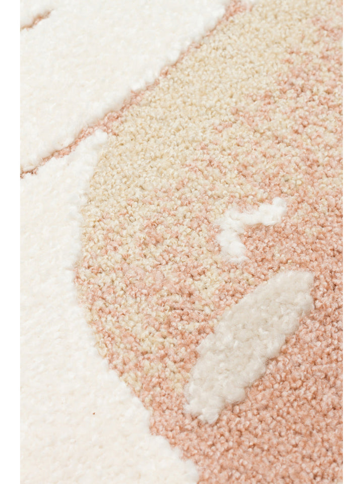 Carpetdocia Kids Pastel Renkli Hav ve Toz Vermeyen Çocuk Halısı 02 CREAM MULTY - Carpetdocia