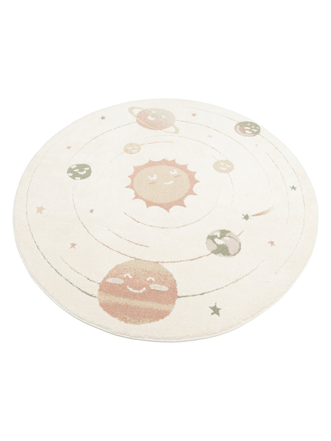 Carpetdocia Kids Pastel Renkli Hav ve Toz Vermeyen Çocuk Halısı 02 CREAM MULTY - Carpetdocia