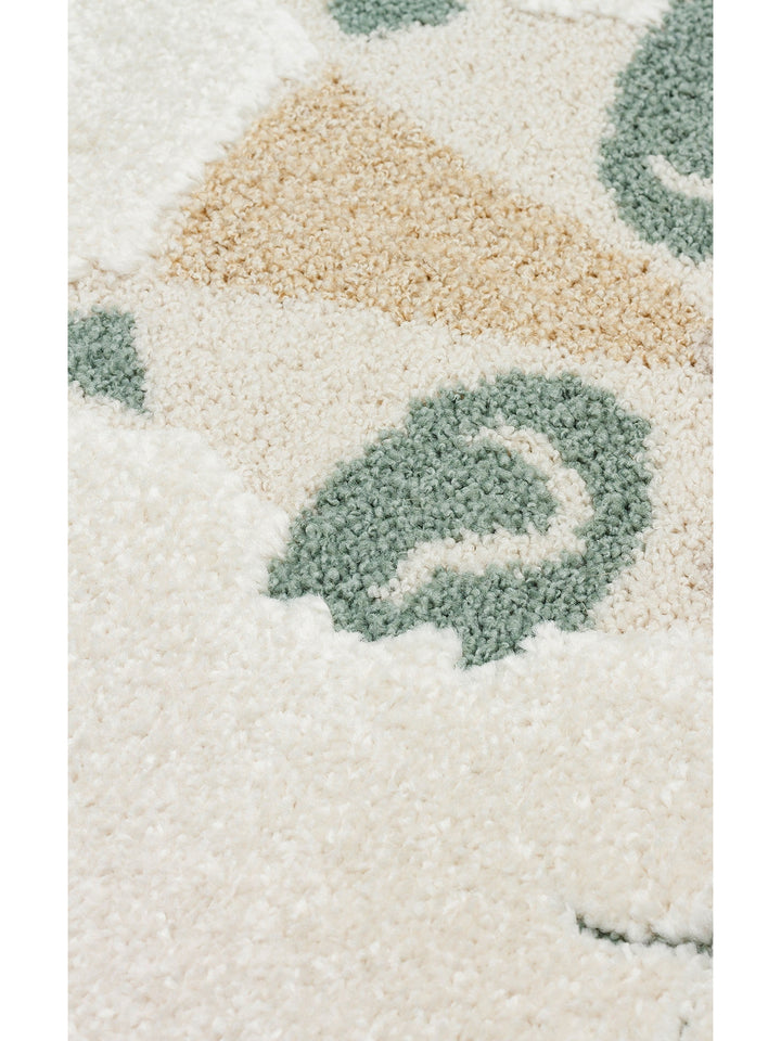 Carpetdocia Kids Pastel Renkli Hav ve Toz Vermeyen Çocuk Halısı 04 CREAM MULTY - Carpetdocia