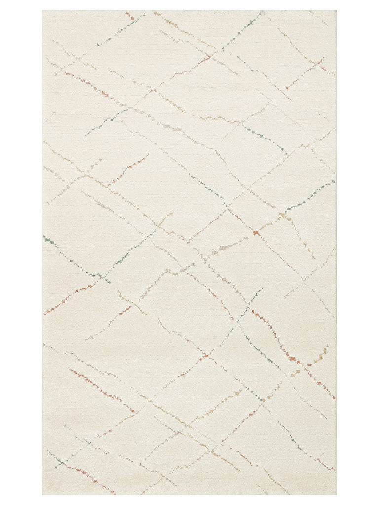 Carpetdocia Kids Pastel ألوان زاهية وسجادة أطفال لا تسبب الغبار 05 CREAM MULTY
