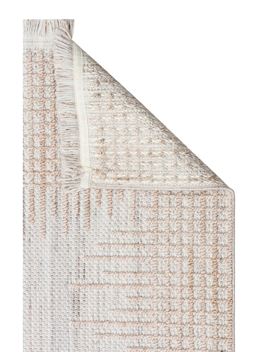 Comfy Modern Desenli Oturma Odası Koridor Antre Yatak Odası Örgü Dokuma Halı 01 GREY BEIGE - Carpetdocia