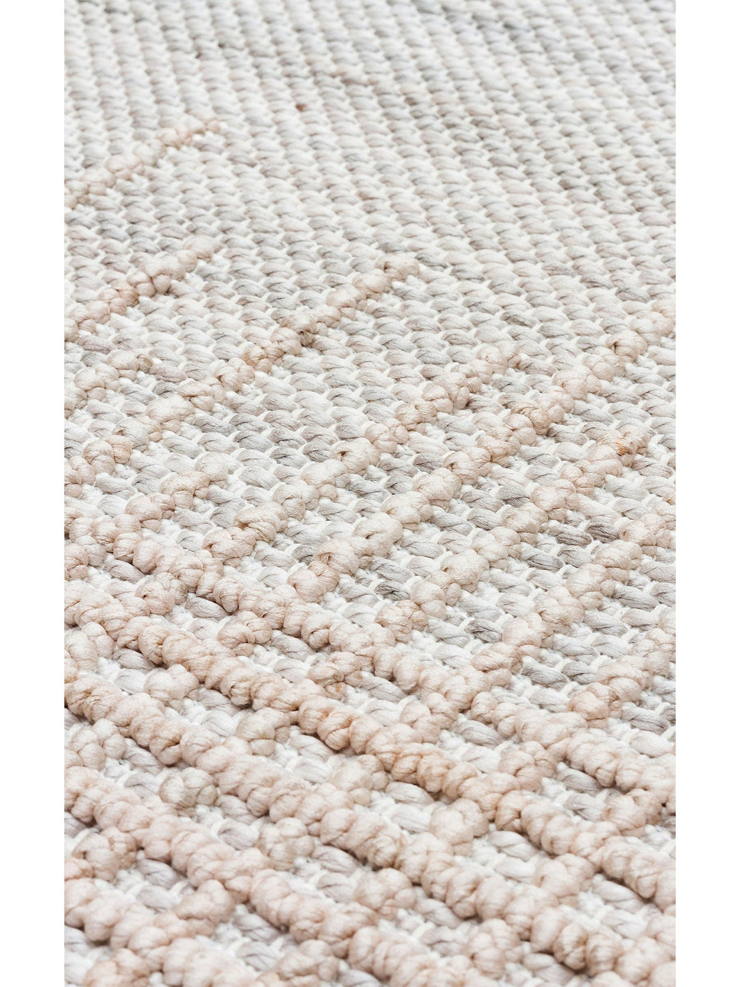 Comfy Modern Desenli Oturma Odası Koridor Antre Yatak Odası Örgü Dokuma Halı 01 GREY BEIGE - Carpetdocia