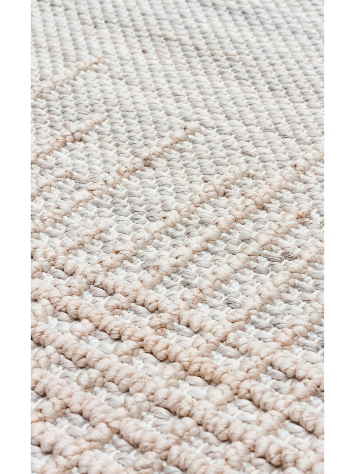 Comfy Modern Desenli Oturma Odası Koridor Antre Yatak Odası Örgü Dokuma Halı 01 GREY BEIGE - Carpetdocia