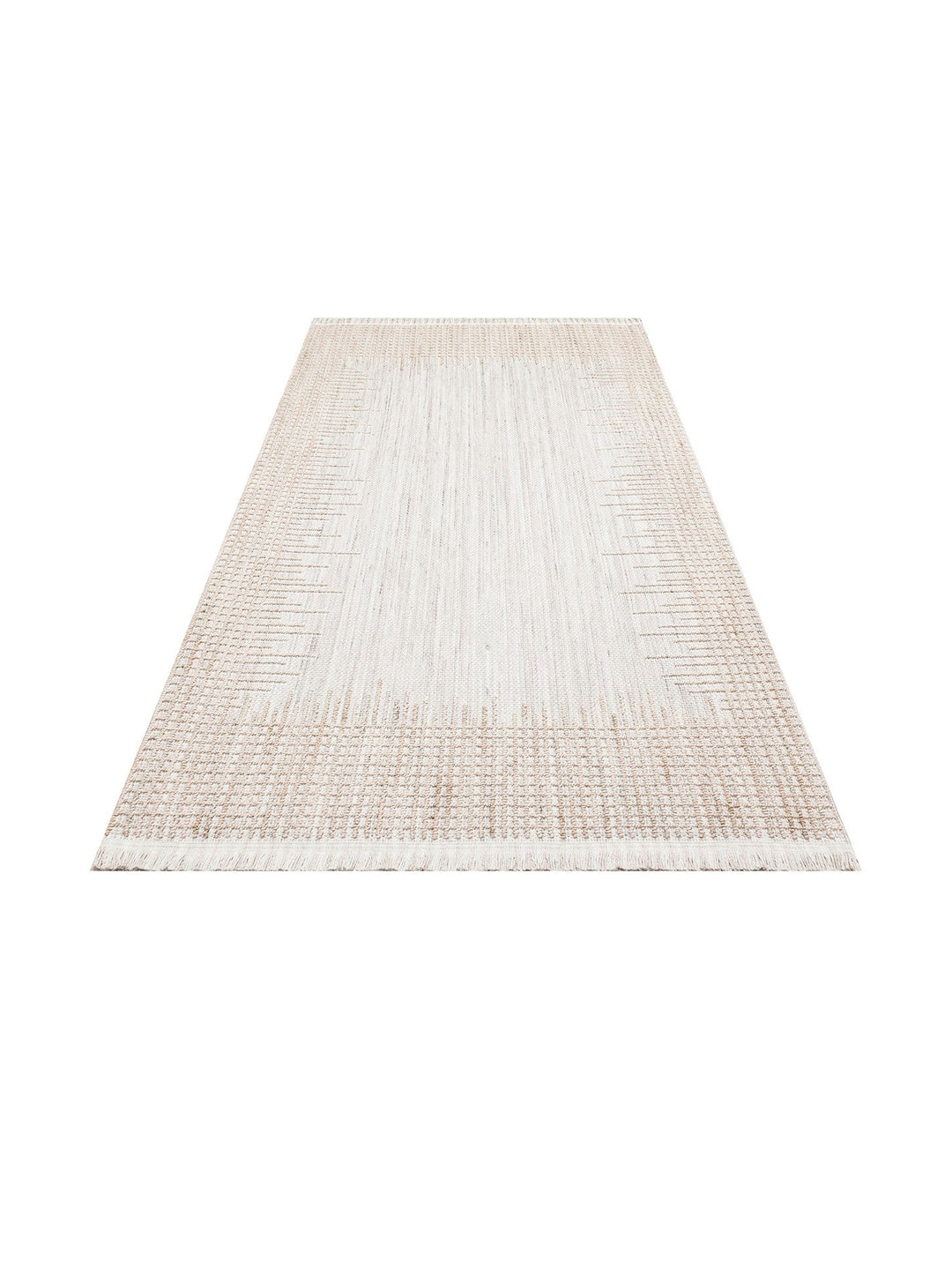Comfy Modern Desenli Oturma Odası Koridor Antre Yatak Odası Örgü Dokuma Halı 01 GREY BEIGE - Carpetdocia
