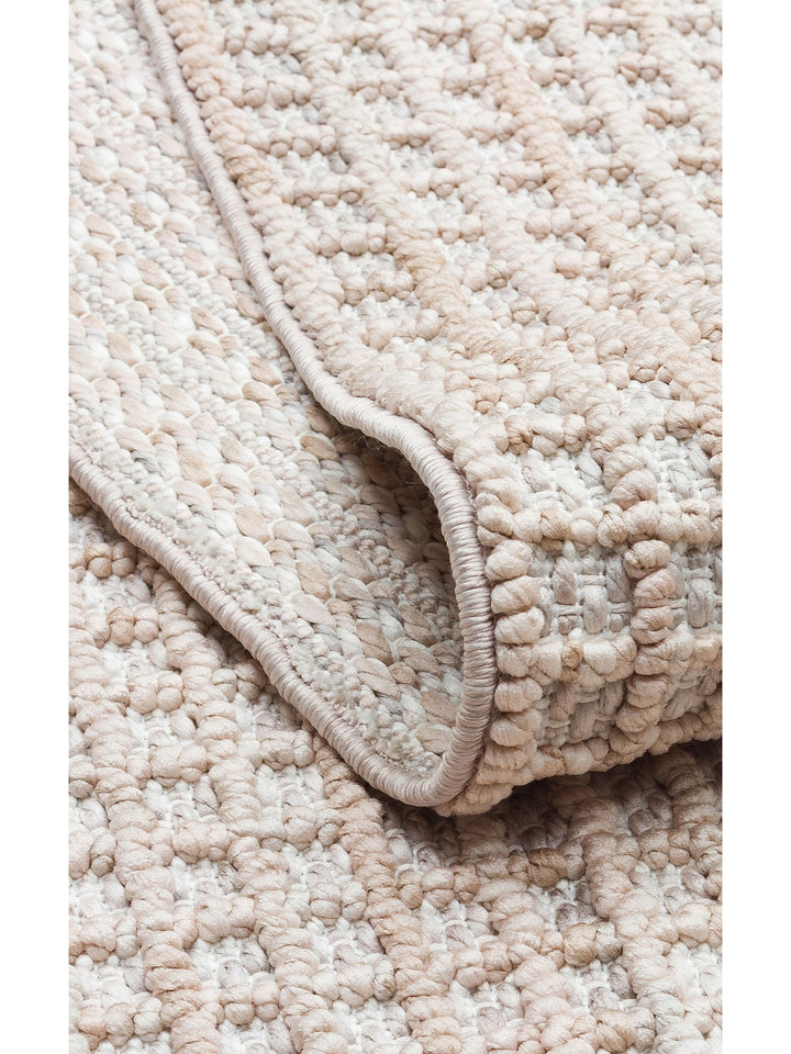 Comfy Modern Desenli Oturma Odası Koridor Antre Yatak Odası Örgü Dokuma Halı 01 GREY BEIGE - Carpetdocia