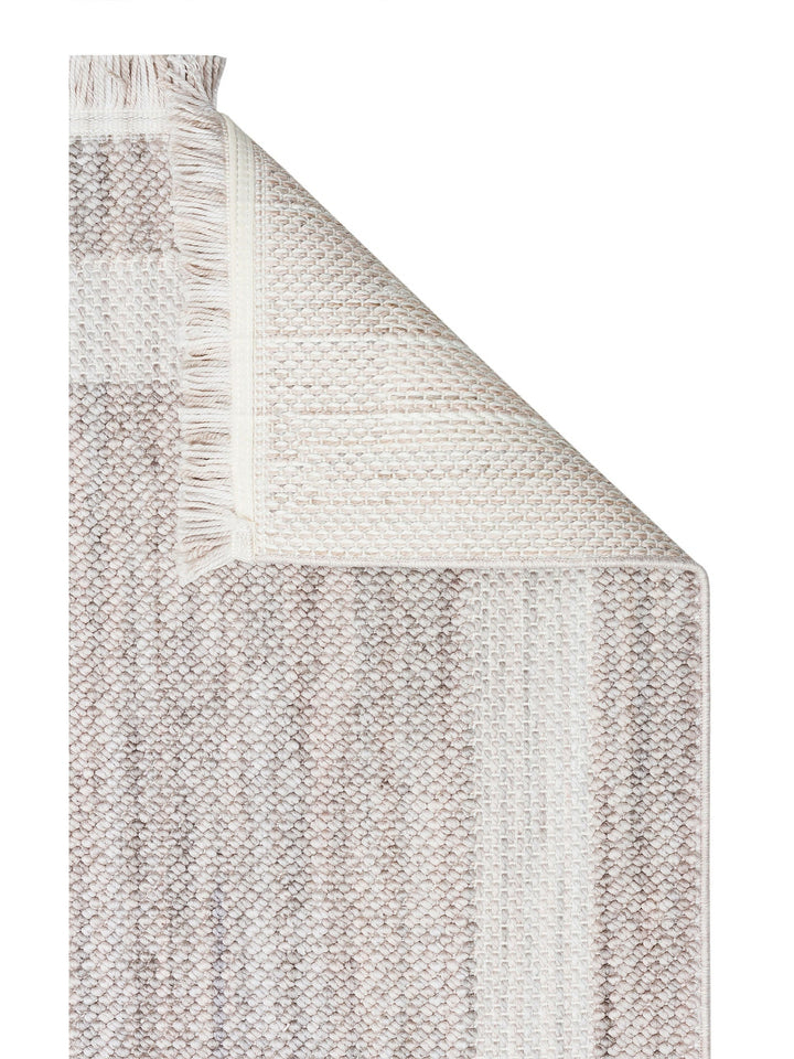 Comfy Modern Desenli Oturma Odası Koridor Antre Yatak Odası Örgü Dokuma Halı 05 GREY - Carpetdocia