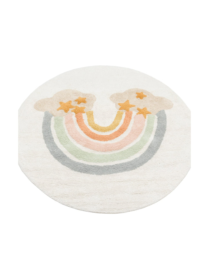 Cotton Baby %100 Naturel Pamuk Yıkanabilir Kaymaz Tabanlı Bebek Halısı 07 MULTY XXW Q - Carpetdocia