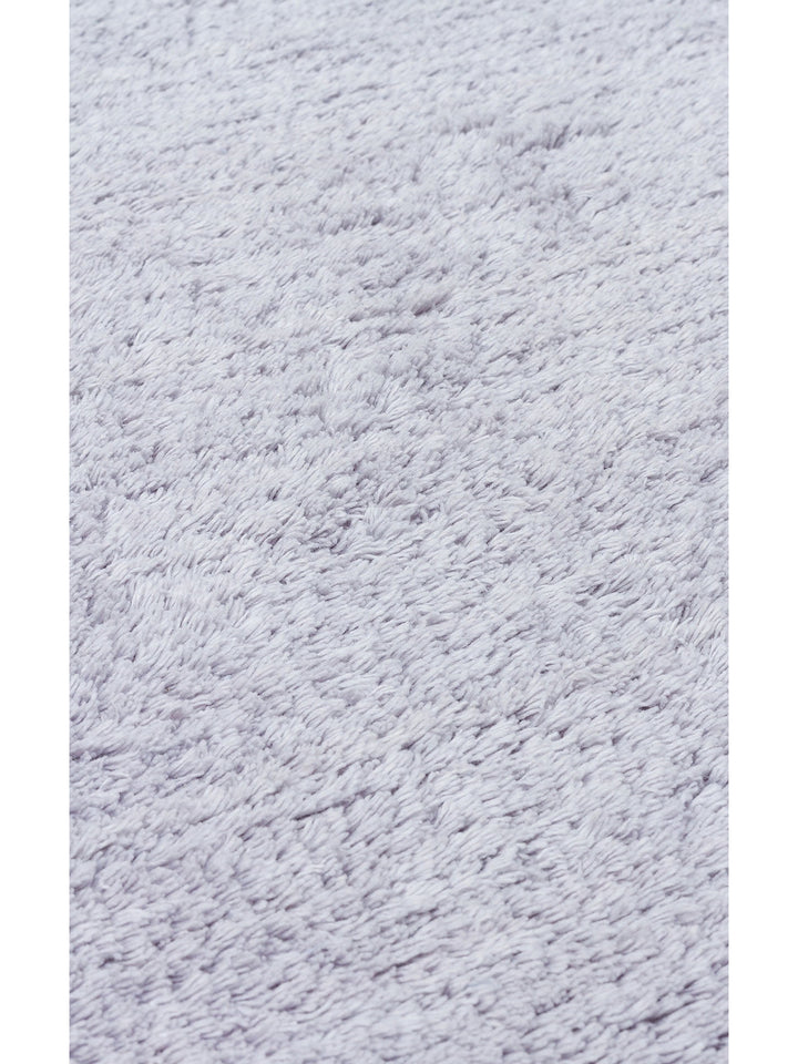 Cotton Baby %100 Naturel Pamuk Yıkanabilir Kaymaz Tabanlı Bebek Halısı PLAIN GREY - Carpetdocia