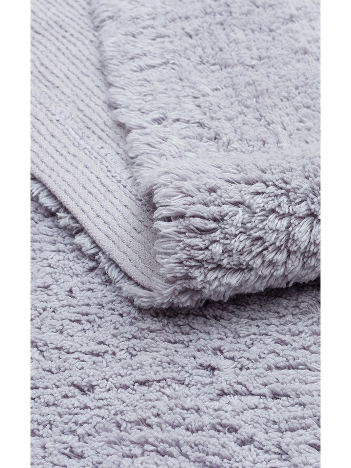 Cotton Baby %100 Naturel Pamuk Yıkanabilir Kaymaz Tabanlı Bebek Halısı PLAIN GREY - Carpetdocia