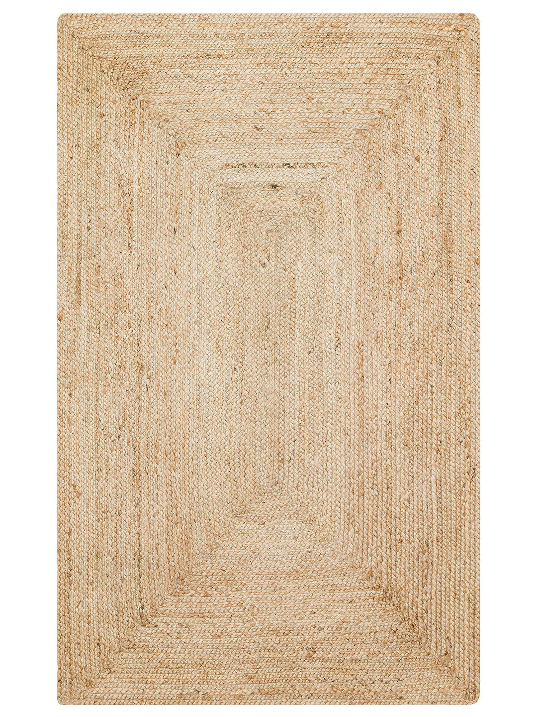 Crown Jüt %100 Naturel El Dokuma Oturma Odası Koridor Antre Mutfak Balkon Hasır Halı 10 NATURAL - Carpetdocia