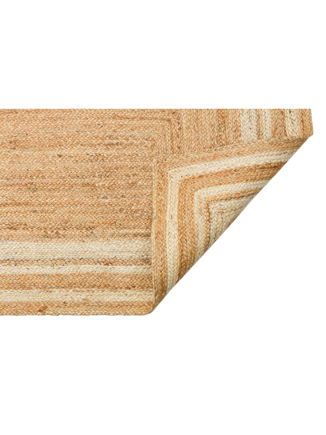 Crown Jüt %100 Naturel El Dokuma Oturma Odası Koridor Antre Mutfak Balkon Hasır Halı 10 NATURALWHIXW - Carpetdocia
