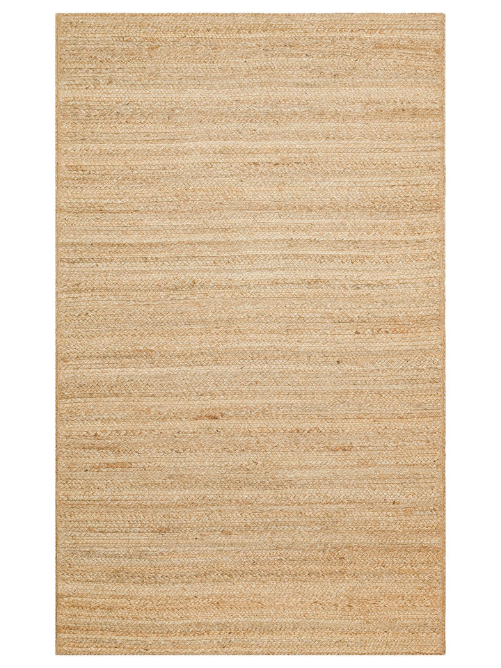 Crown Jüt %100 Naturel El Dokuma Oturma Odası Koridor Antre Mutfak Balkon Hasır Halı 12 NATURAL - Carpetdocia