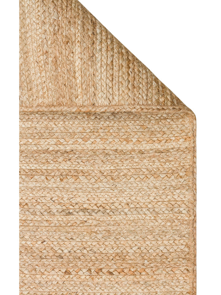 Crown Jüt %100 Naturel El Dokuma Oturma Odası Koridor Antre Mutfak Balkon Hasır Halı 12 NATURAL - Carpetdocia