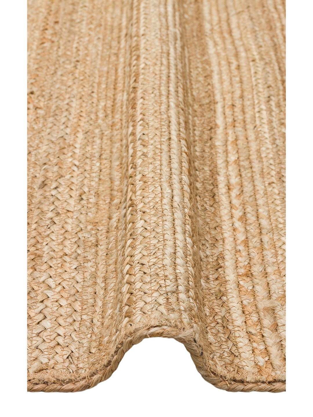 Crown Jüt %100 Naturel El Dokuma Oturma Odası Koridor Antre Mutfak Balkon Hasır Halı 12 NATURAL - Carpetdocia