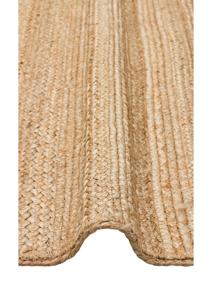 Crown Jüt %100 Naturel El Dokuma Oturma Odası Koridor Antre Mutfak Balkon Hasır Halı 12 NATURAL - Carpetdocia